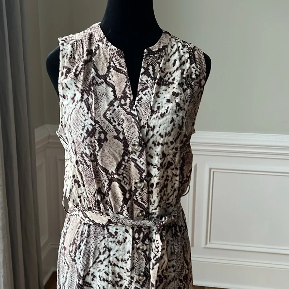 R-Label Snakeskin Print Dress 🤎